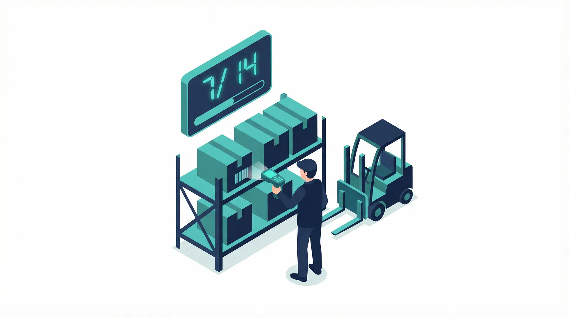 Real-time stock take operation